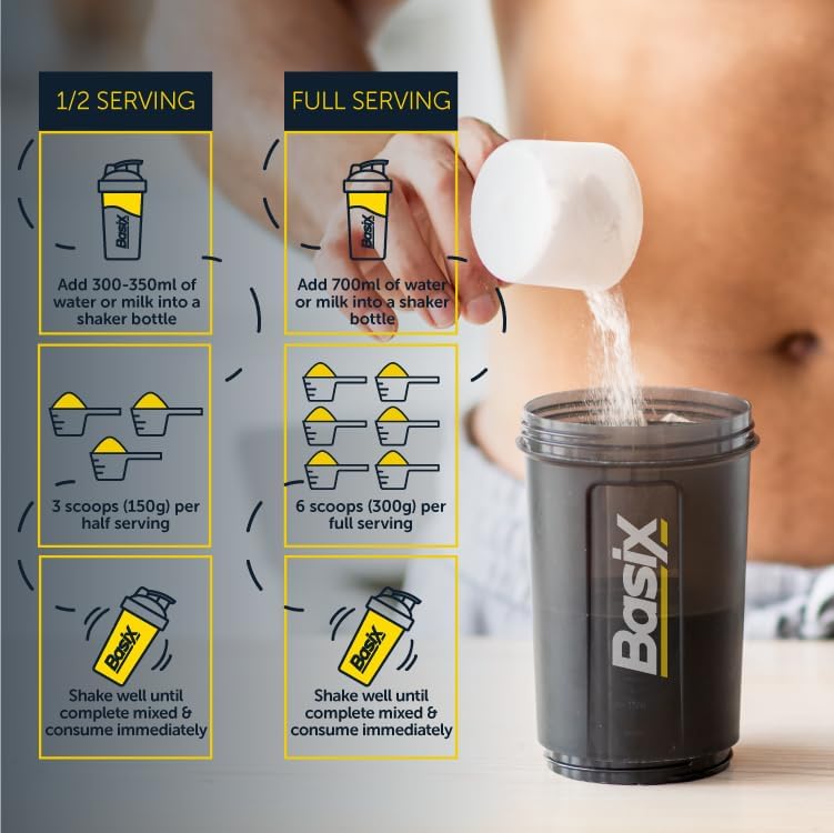 گینر افزایش وزن Basix Total Gainer، 15 پوند، طعم تکه‌های شکلات