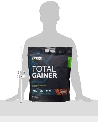 گینر افزایش وزن Basix Total Gainer، 15 پوند، طعم تکه‌های شکلات