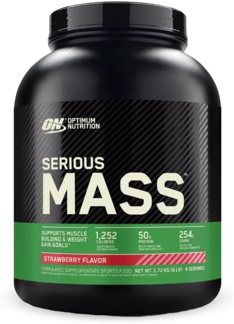 گینر افزایش وزن OPTIMUM NUTRITION Serious Mass، 2.72 کیلوگرم، طعم شکلاتی