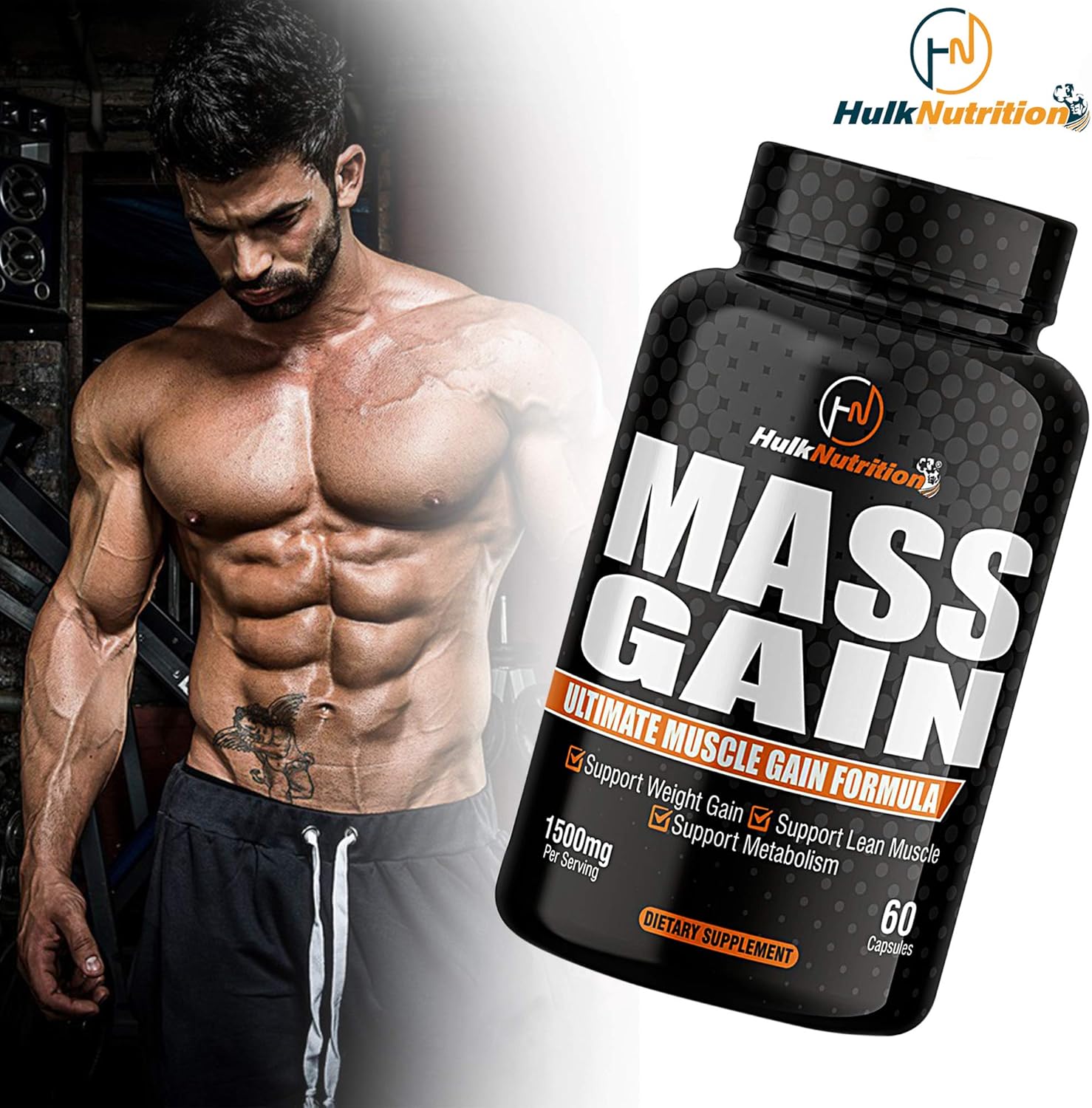 مکمل افزایش اشتها و وزن Hulknutrition، 60 کپسول