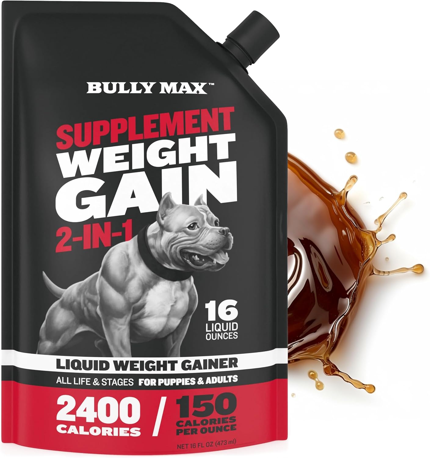 مکمل افزایش وزن سگ Bully Max، 16 اونس