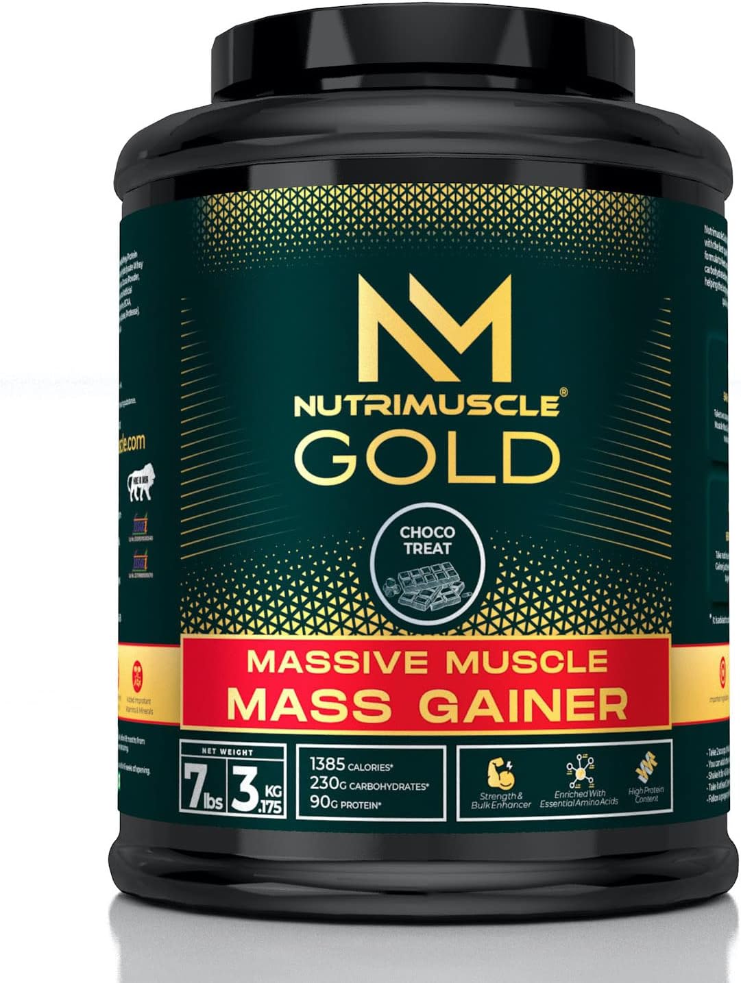 گینر افزایش وزن Nutrimuscle Massive Gold، 7 پوند