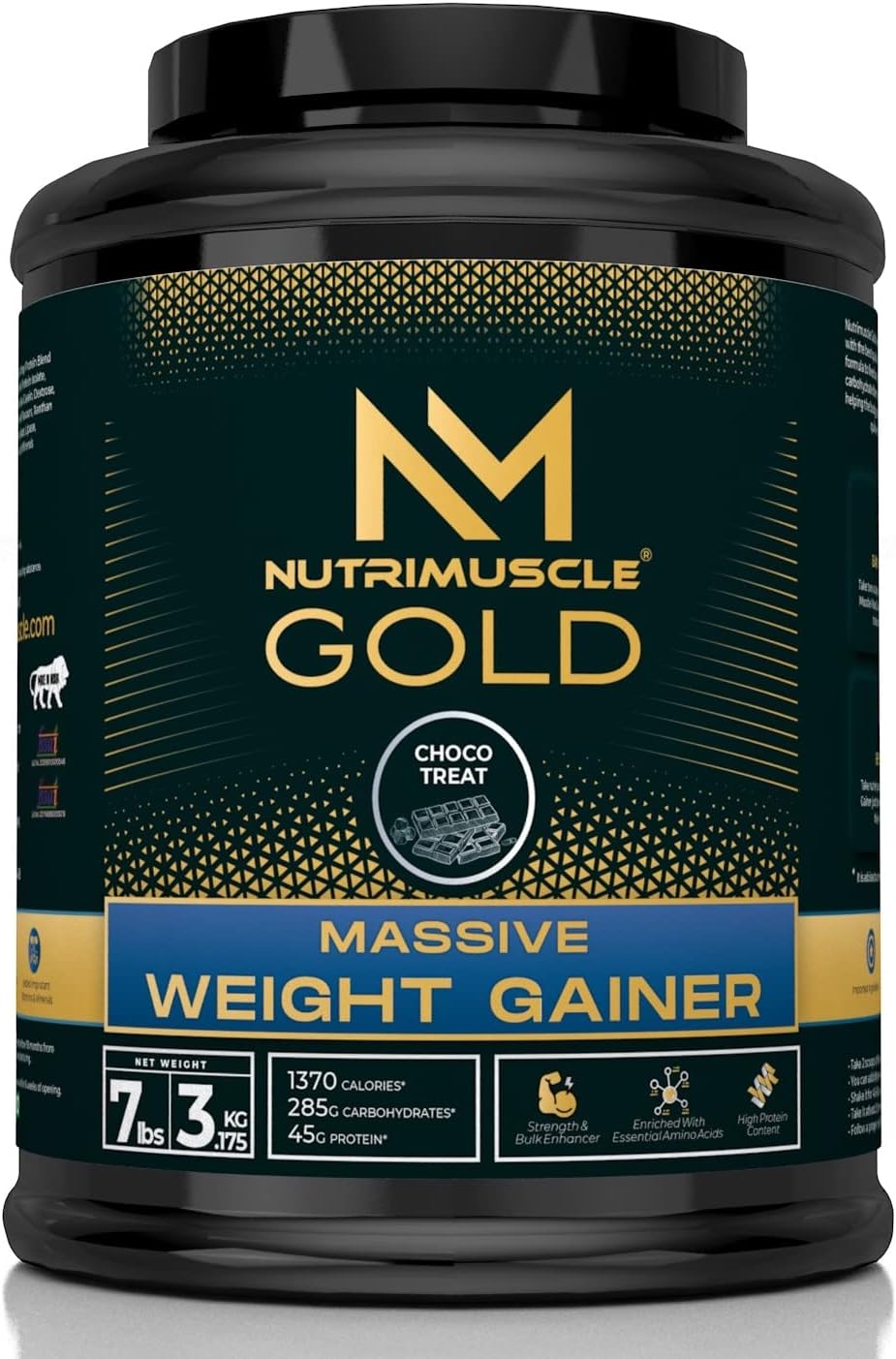 گینر افزایش وزن NUTRIMUSCLE MASSIVE GOLD، 7 پوند