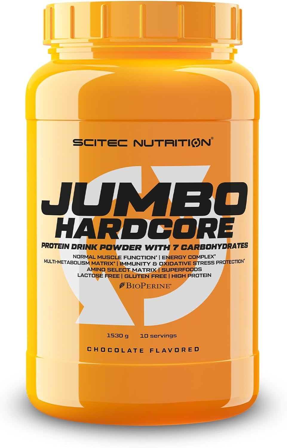 گینر افزایش وزن Scitec Nutrition Jumbo، 1530 گرم، طعم شکلاتی
