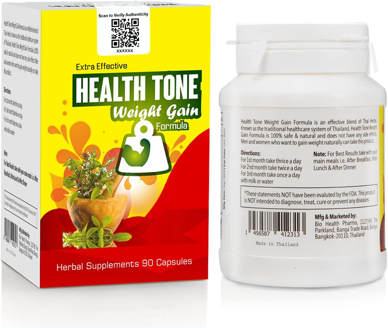 مکمل افزایش اشتها و وزن Health Tone، 90 گرم