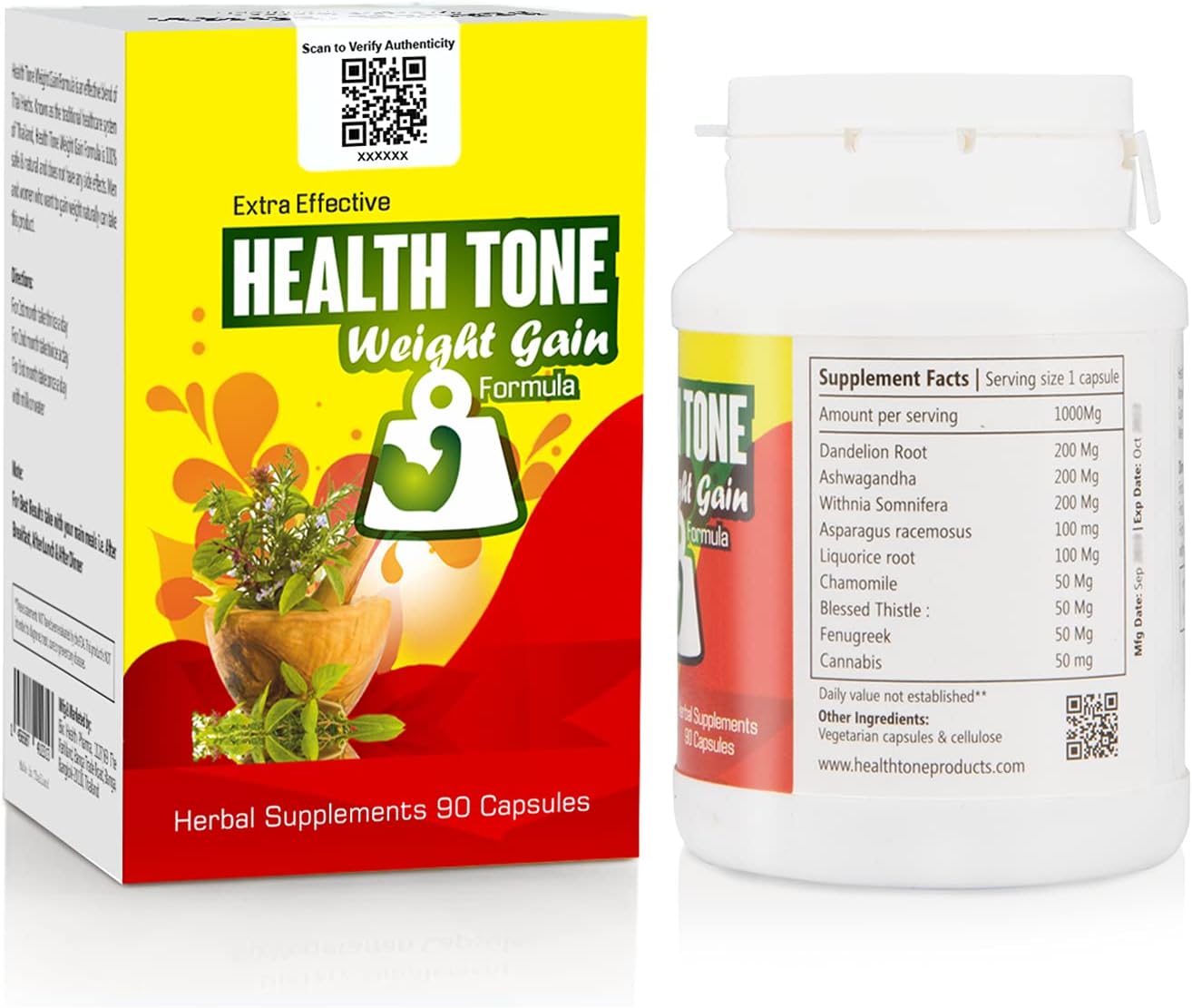 مکمل افزایش اشتها و وزن Health Tone، 90 گرم