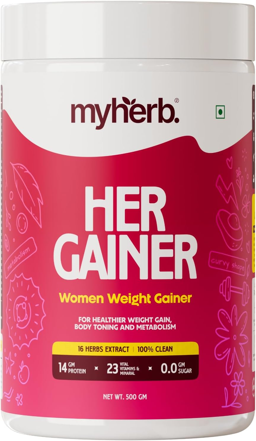گینر افزایش وزن MYHERB، 500 گرم، طعم شکلاتی