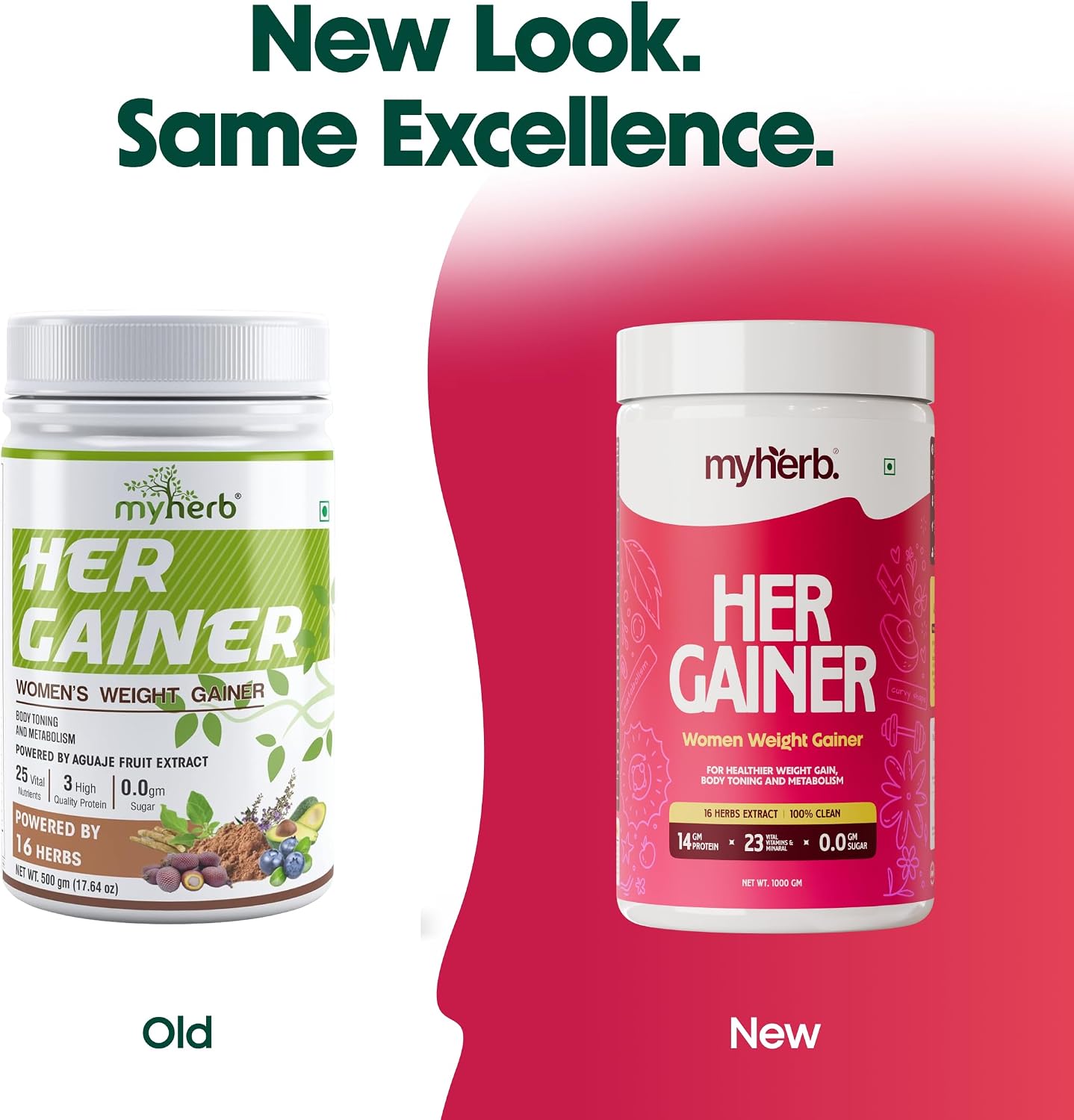 گینر افزایش وزن MYHERB، 1 کیلوگرم، طعم شکلاتی