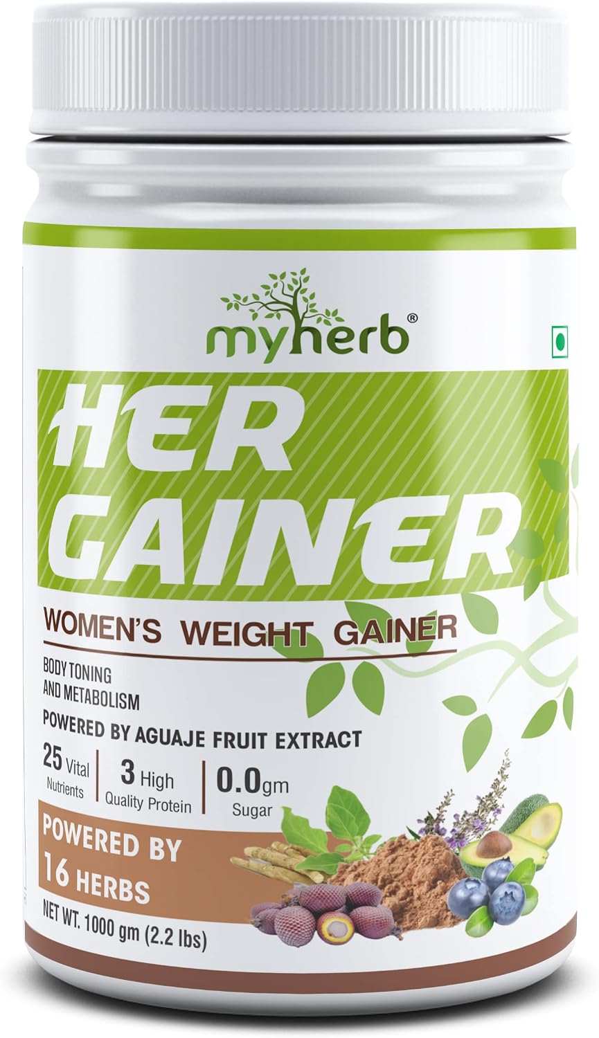 گینر افزایش وزن MYHERB، 1 کیلوگرم، طعم شکلاتی