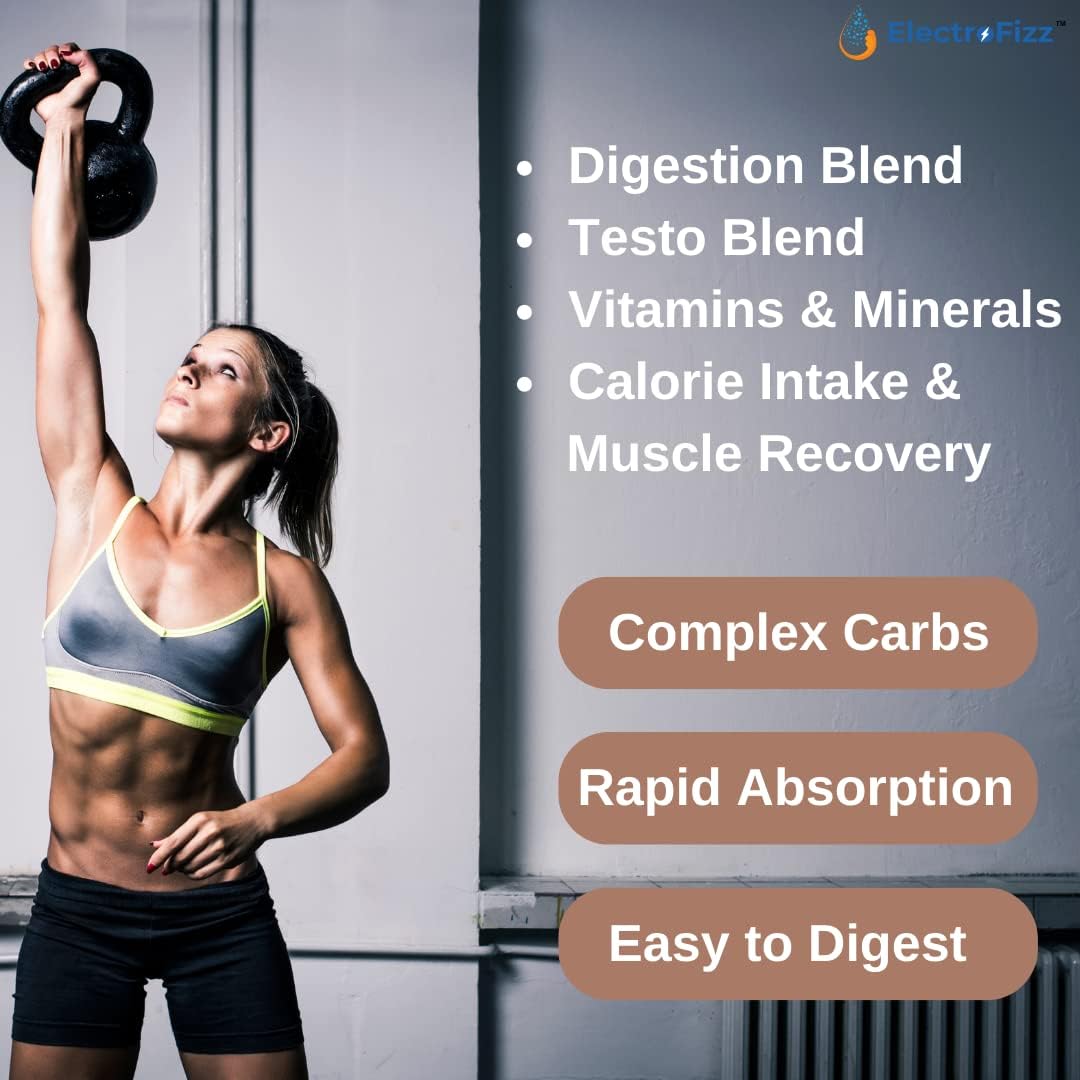 گینر افزایش وزن ElectroFizz Matrix Mass Gainer، 12 گرم پروتئین، 1 کیلوگرم، 30 سروینگ، طعم شکلاتی