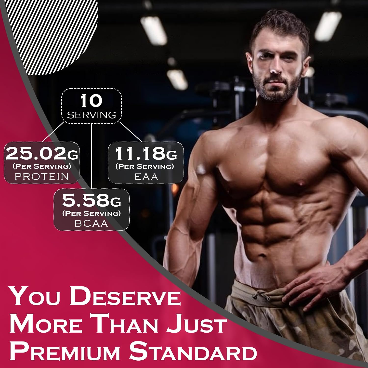 گینر افزایش وزن Nakpro، 1 کیلوگرم، طعم کرم شکلات