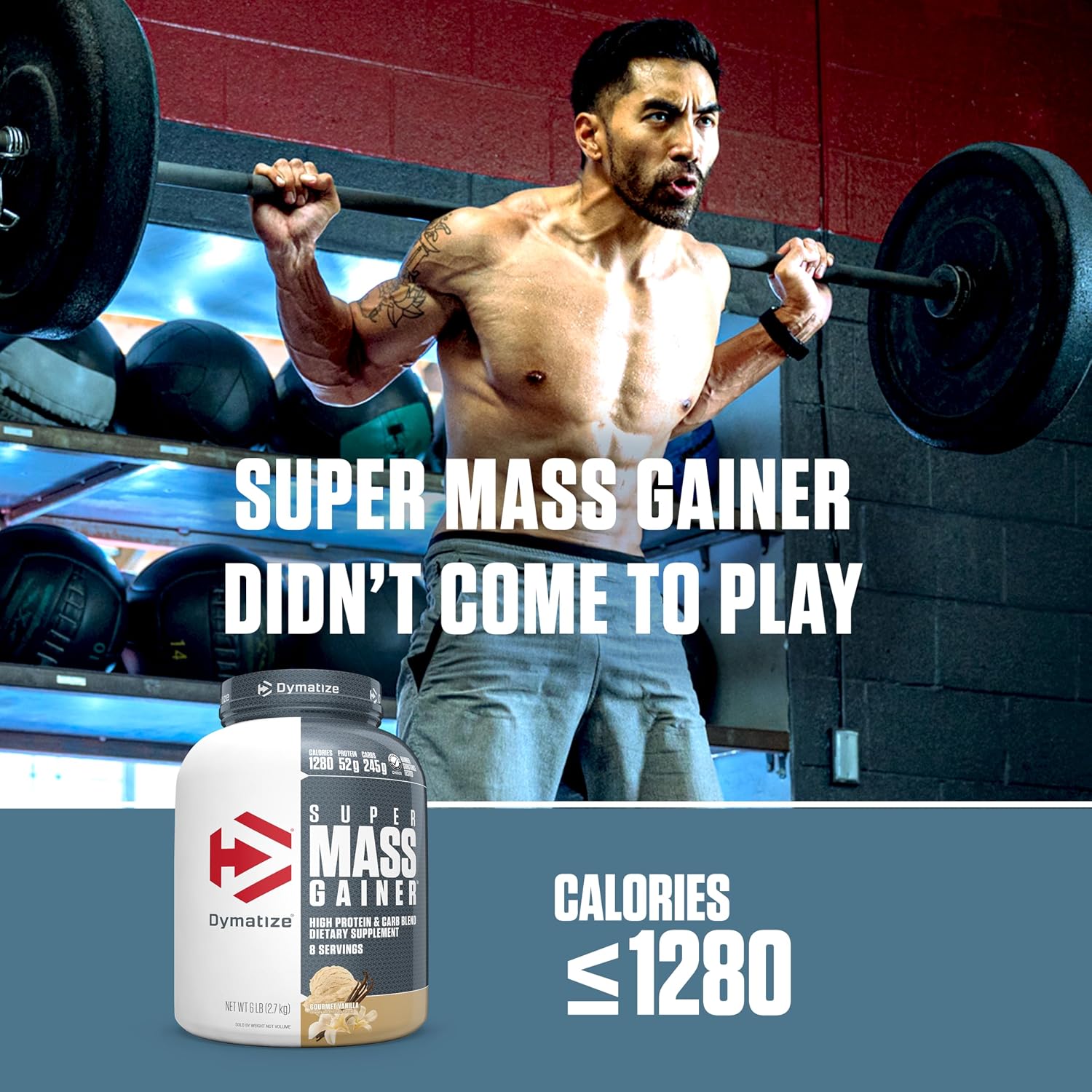 گینر افزایش وزن Dymatize Super Mass Gainer، 6 پوند، طعم غلات میوه‌ای