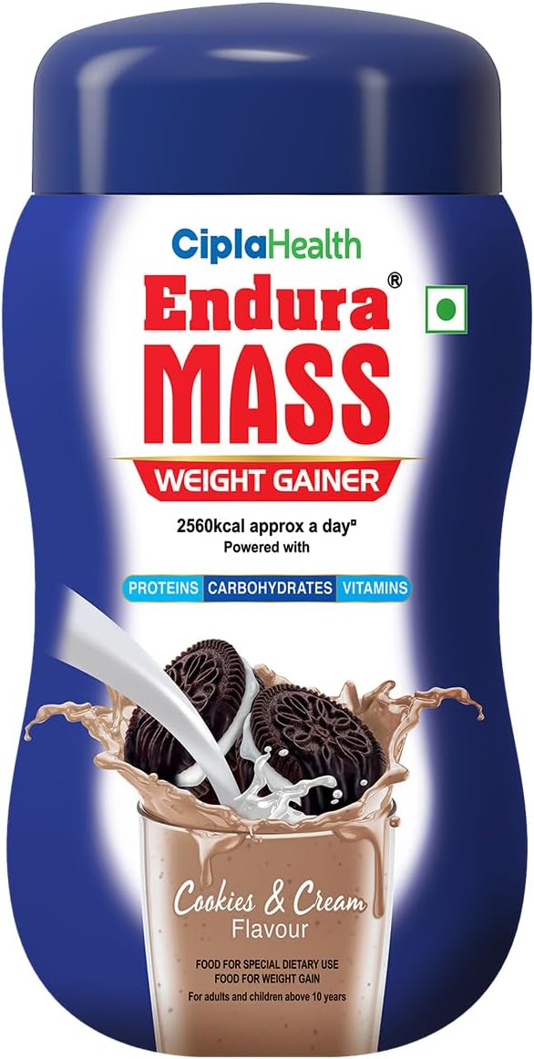 گینر افزایش وزن Endura، 550 گرم، طعم کوکی و کرم
