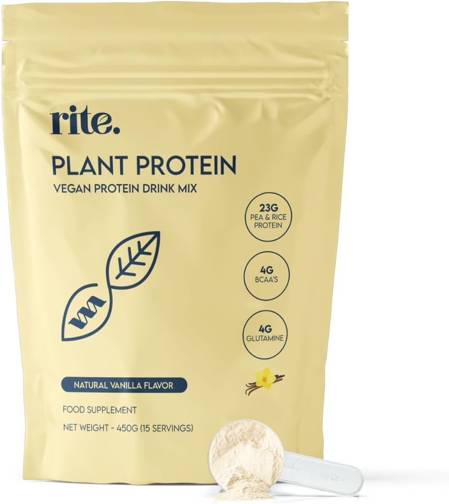 گینر افزایش وزن Rite. Performance Protein، 4 گرم پروتئین، 23 گرم، 15 سروینگ، طعم وانیلی