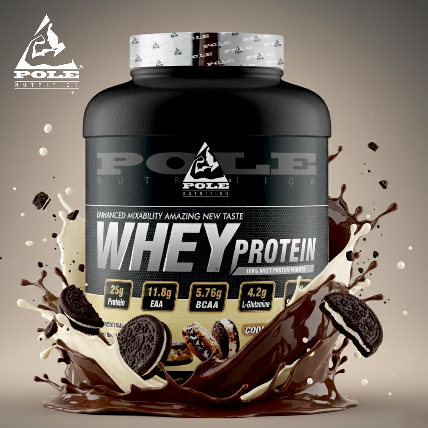 پودر پروتئین وی Pole Nutrition، 5 پوند، طعم بلوبری