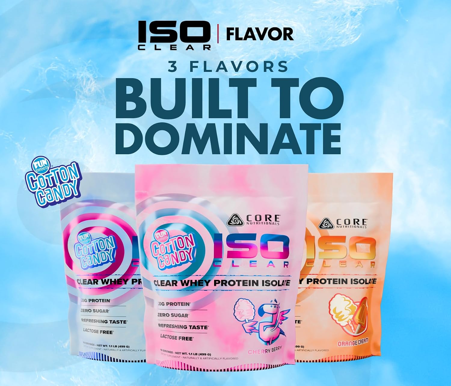 پودر پروتئین وی Core Nutritionals Iso Clear، 1.1 پوند